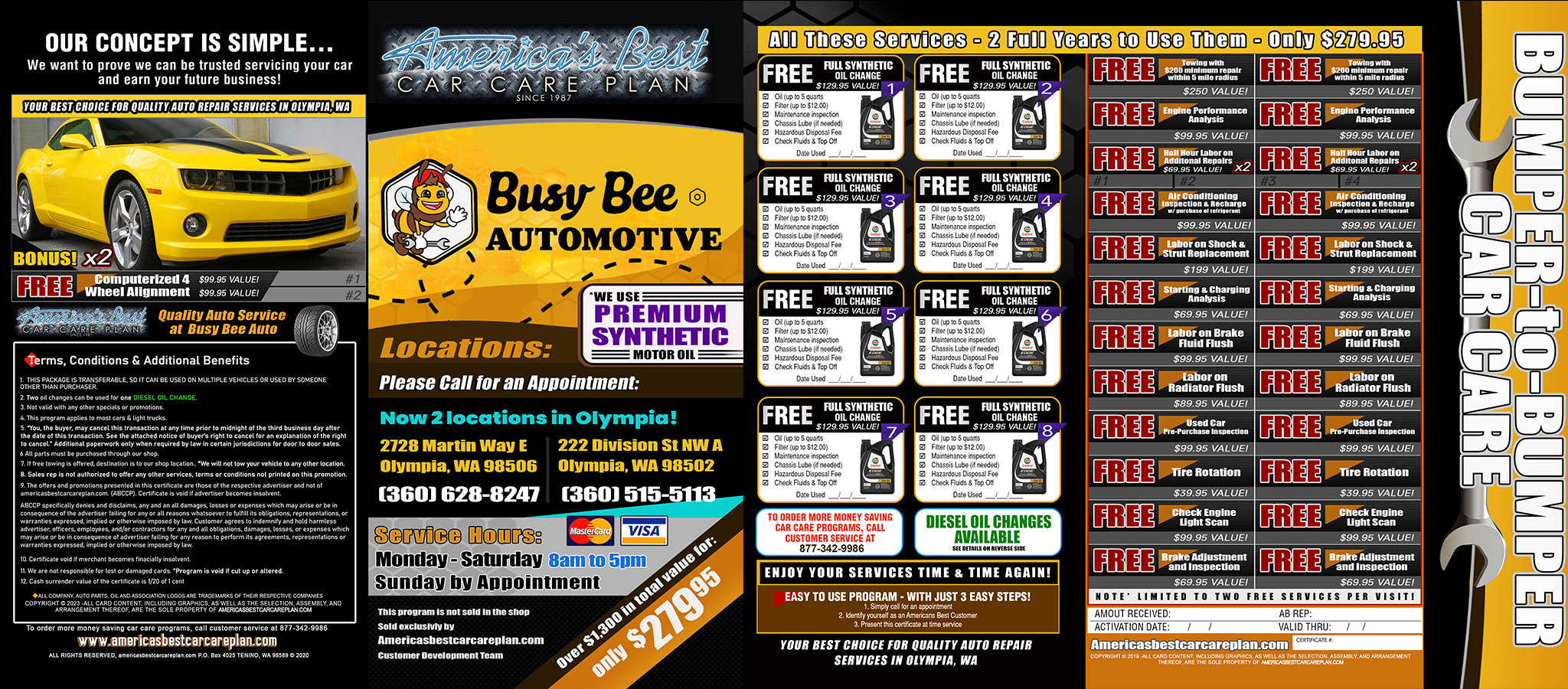 Car Care Plan – Busy Bee Automotive (Olympia, WA)