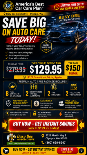 Car Care Plan – Busy Bee Automotive (Olympia, WA)